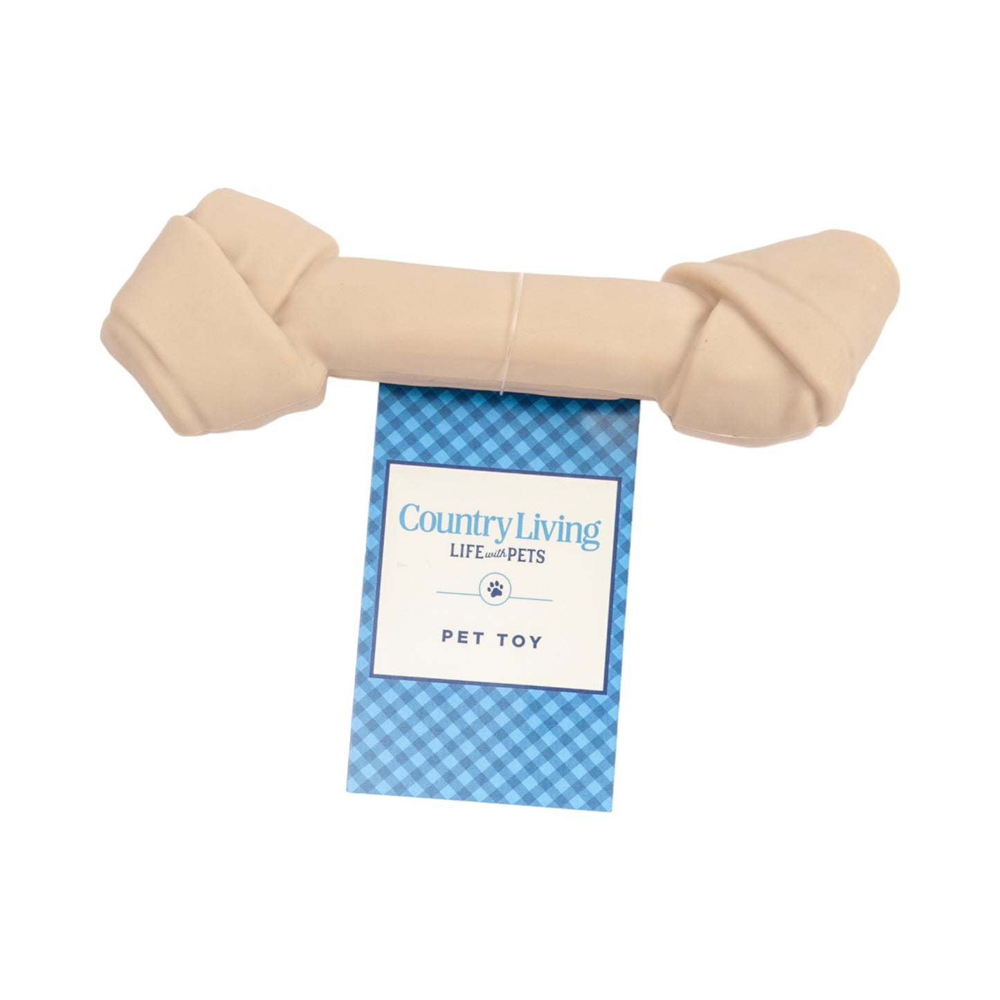 Country Living Vegan Nylon Chew Dog Bone: Durable Rawhide-Shaped Toy for Dogs