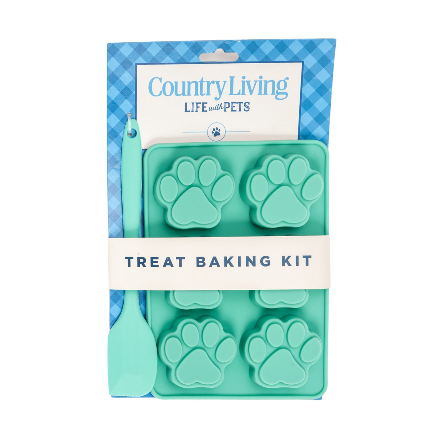 Country Living 3-Piece Silicone Treat Baking Kit (2 Baking Trays, 1 Spatula) - Non-Stick and Heat Resistant