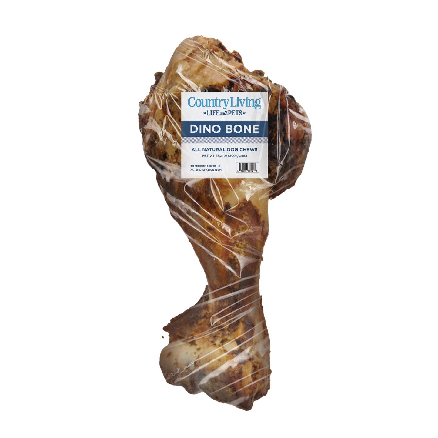 Dino Beef Bone – Roasted Natural Dog Chew for Power Chewers (12”–14”)