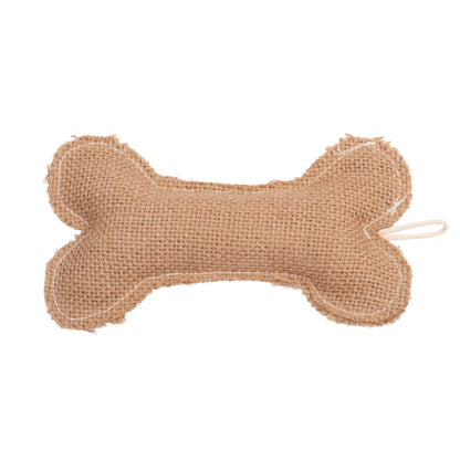 Country Living Sustainable Jean Leather-Jute Bone Pillow Dog Chew Toy