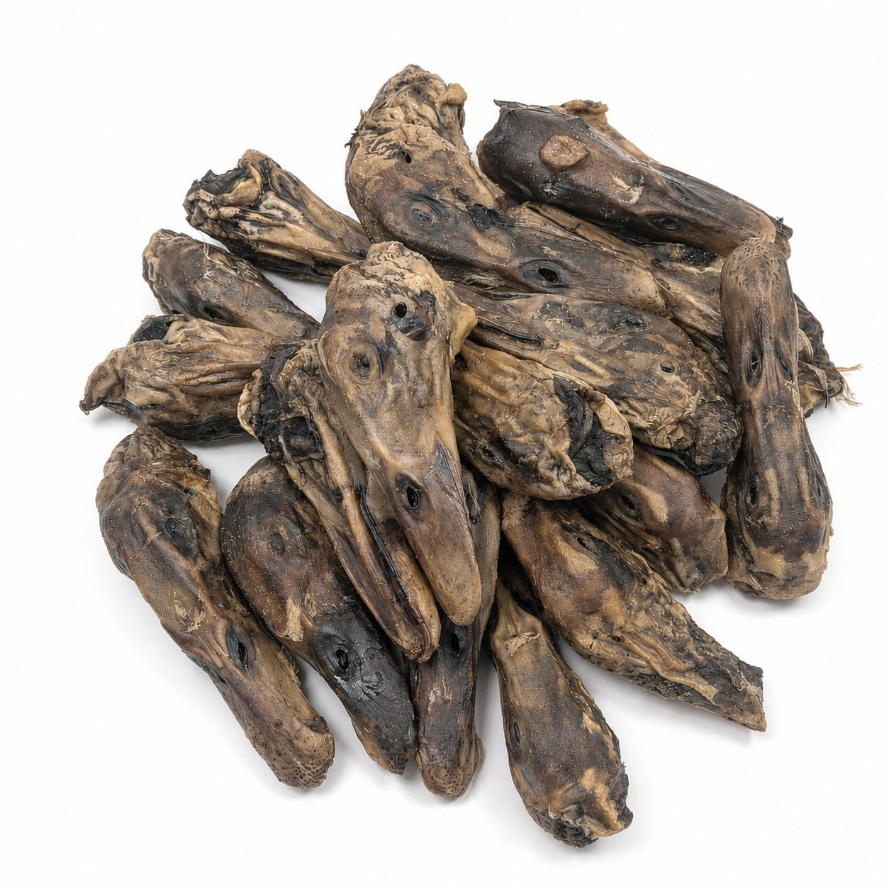 Duck Heads Dog Treats | 20 Pieces | Natural Single Ingredient High-Protein Chews | 5L Value Bucket