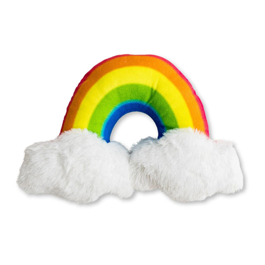 Enchanted Rainbow Magical Squeaker & Crinkle Plush Dog Toy