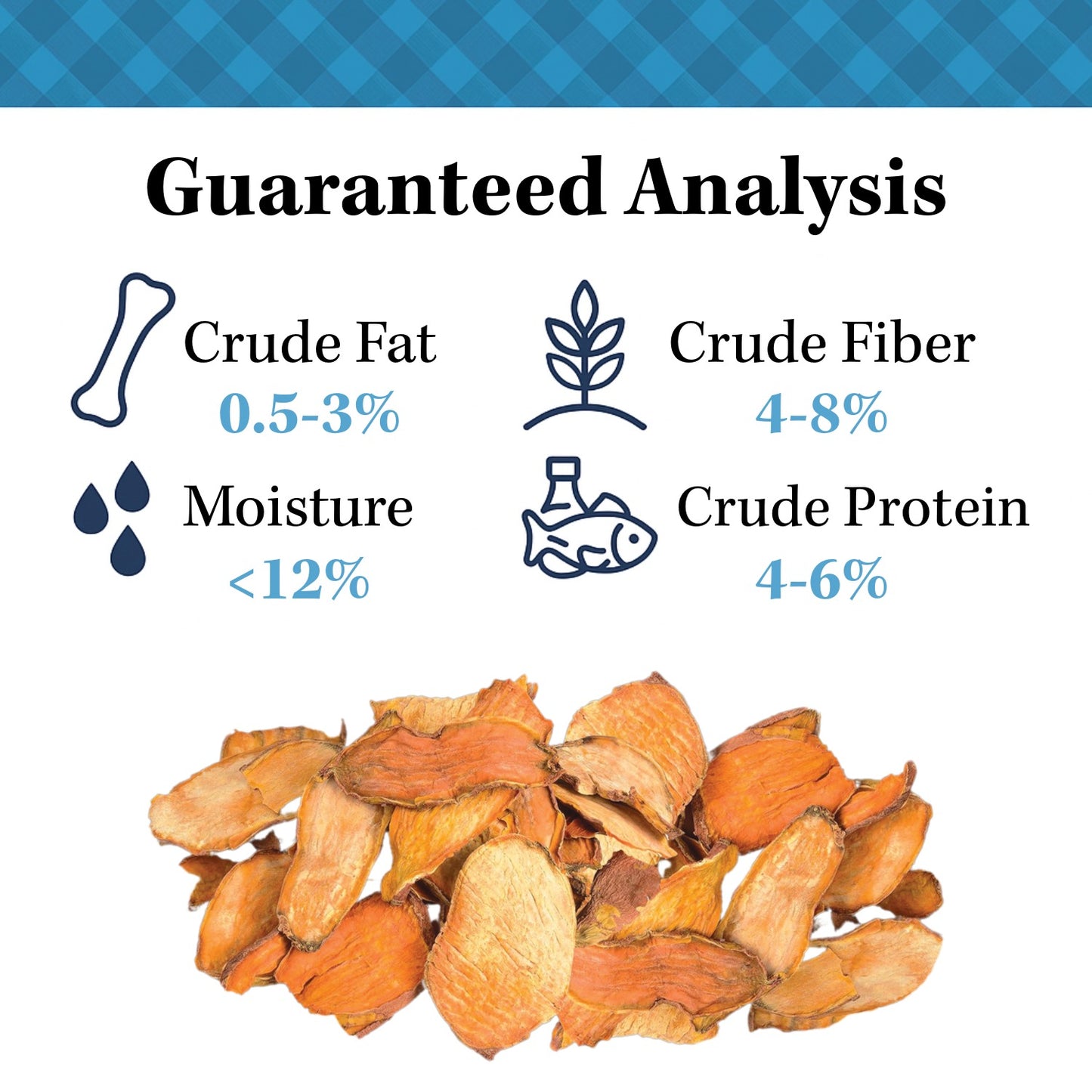 Country Living Sweet Potato Chips Dog Treats – 8oz Bag – 100% Natural, Single-Ingredient, Grain-Free Dog Treats – Healthy Chews – No Additives or Preservatives