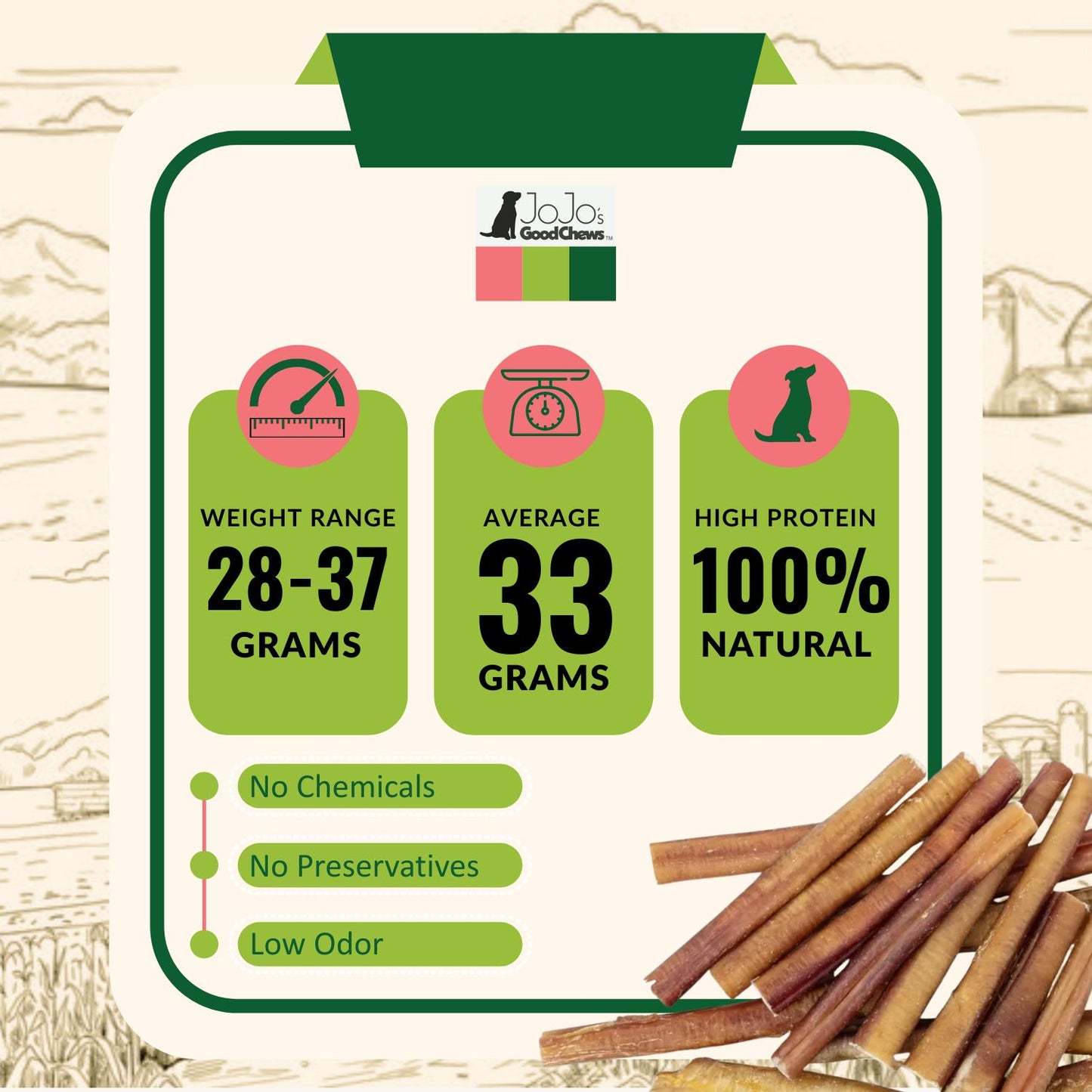 6 inch thick bully sticks dog chews long lasting natural treat