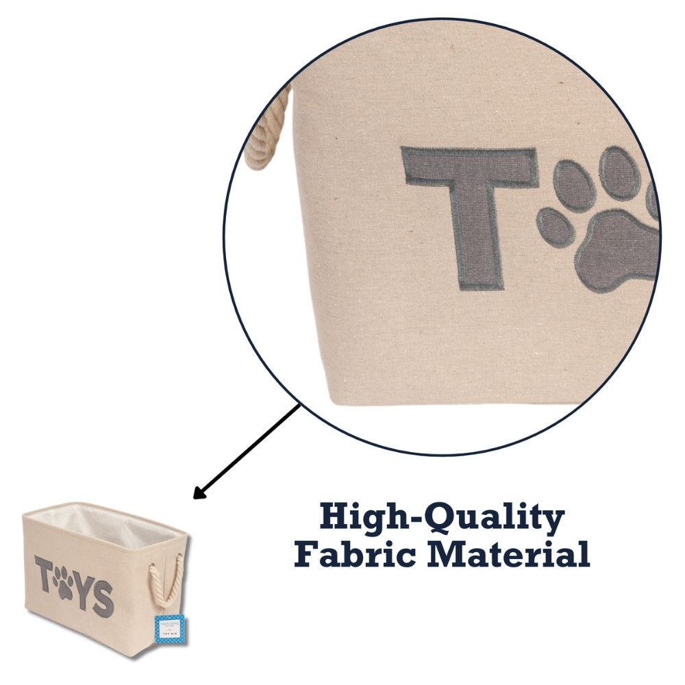 Country Living foldable fabric dog toy storage bin pet toy organizer basket