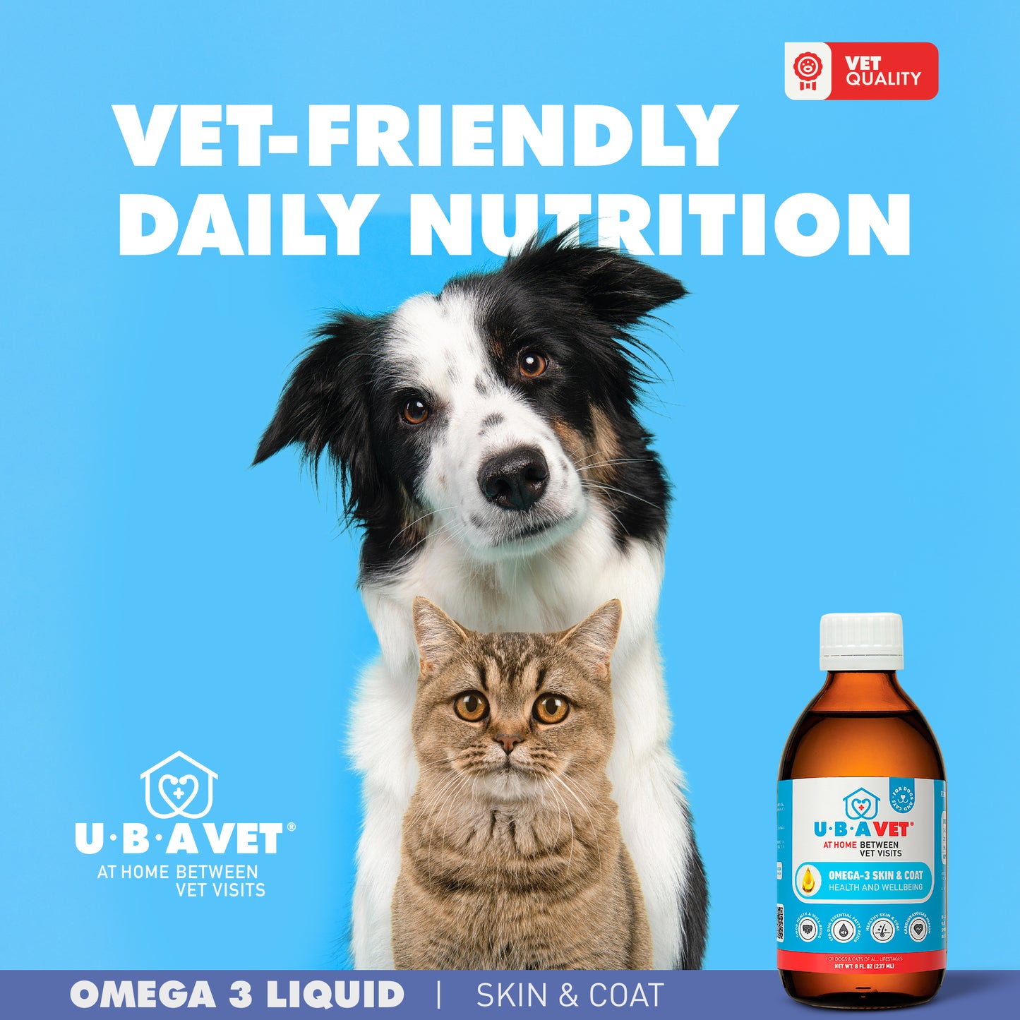 omega 3 liquid supplement for skin and coat health for pets