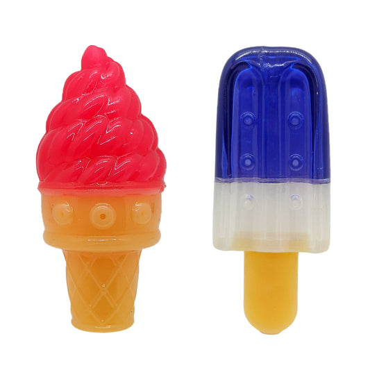Popsicle & Ice Cream Freeze Cone Dog Toy Combo