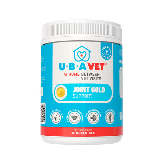 UBAVET Joint Gold Support Powder for Dogs & Cats – 8.8 oz / 250 g