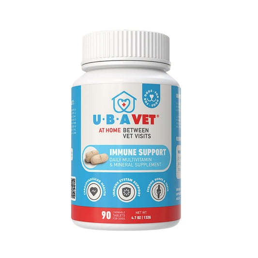 UBAVET Immune Support Daily Multi-Vitamin & Mineral Tablets for Dogs – 90 ct