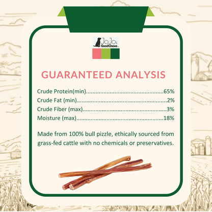 12 inch beef bully stick dog treats natural single ingredient chew 4 pack