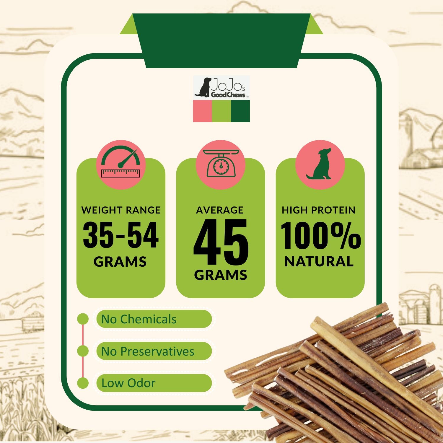 12 inch beef bully stick dog treats natural single ingredient chew 4 pack