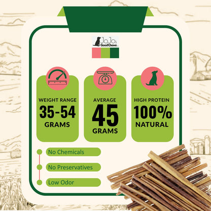 12 inch beef bully stick dog treats natural single ingredient chew 4 pack