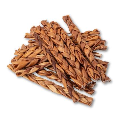 12 inch braided collagen stick dog treats natural long lasting single ingredient chew 4 pack