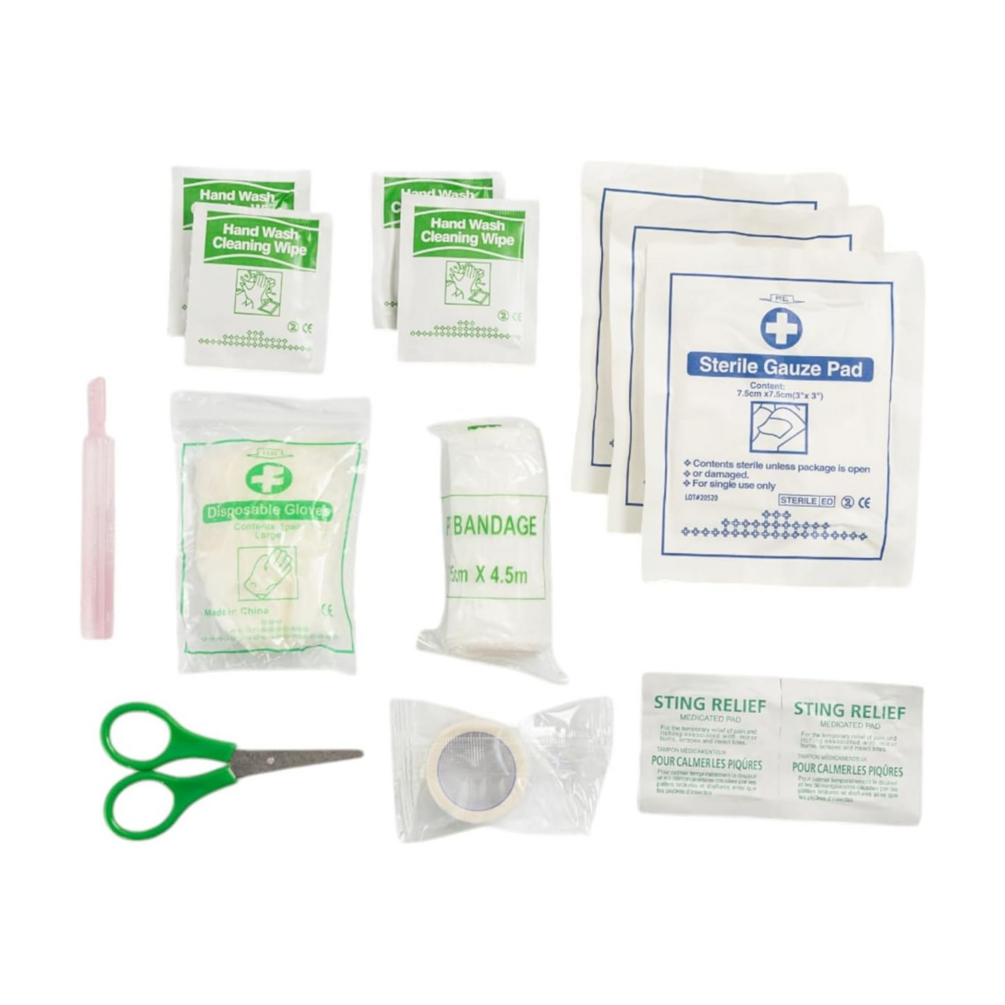 Pet emergency first aid kit with carabiner