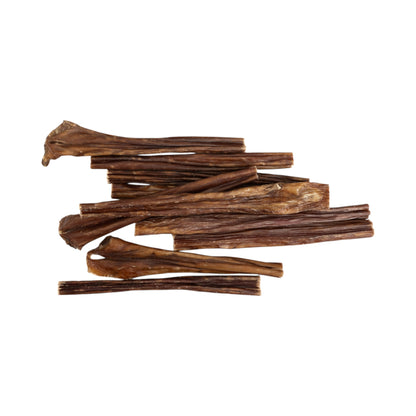 6 inch beef gullet sticks dog treats, 10 per bag