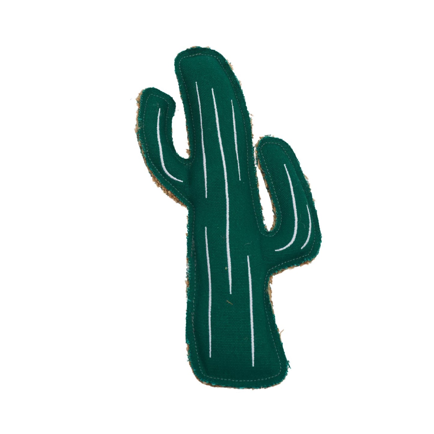 Country Living Sustainable Canvas & Jute Cactus-Shaped Dog Chew Toy – Durable, Eco-Friendly and Non-Toxic