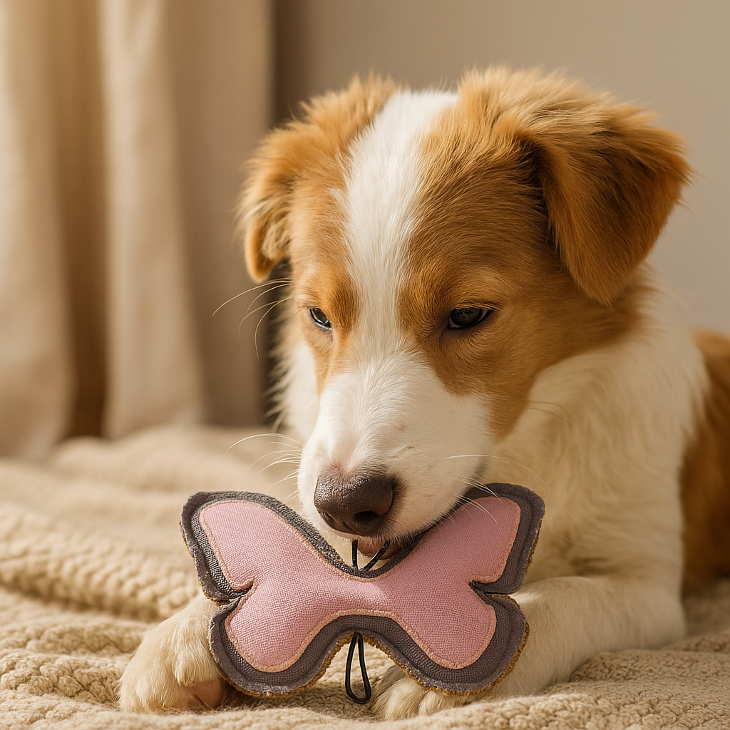 Country Living Dog Chew Toy Set - 3-Piece Canvas & Jute Toys in Pineapple, Fire Hydrant & Butterfly Shapes - Durable, Natural Fibers for Small & Medium Dogs