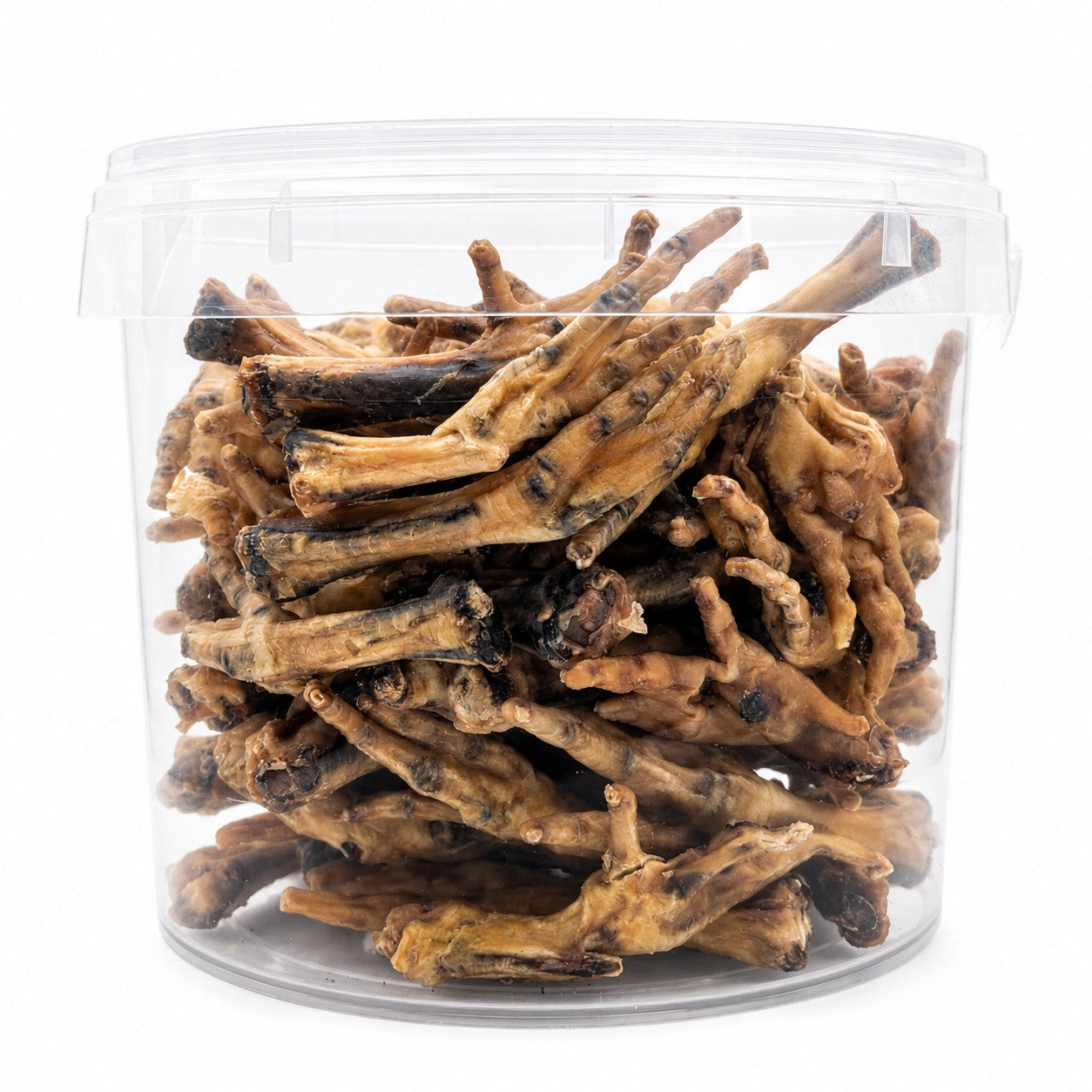 All-Natural Chicken Feet Dog Treats | 80 Pieces | Single Ingredient High Protein Chews | 5L Value Bucket