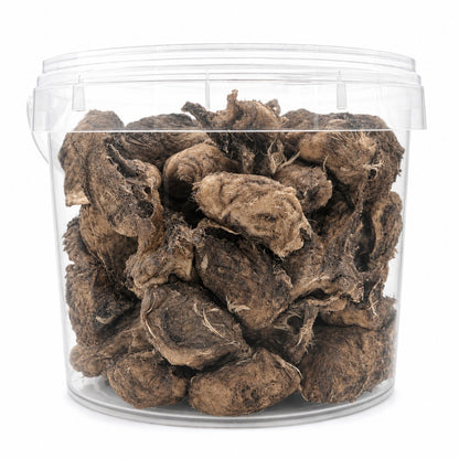 Smoked Chicken Heads Dog Treats | 80 Pieces | Natural High-Protein Dog Chews | 5L Value Bucket