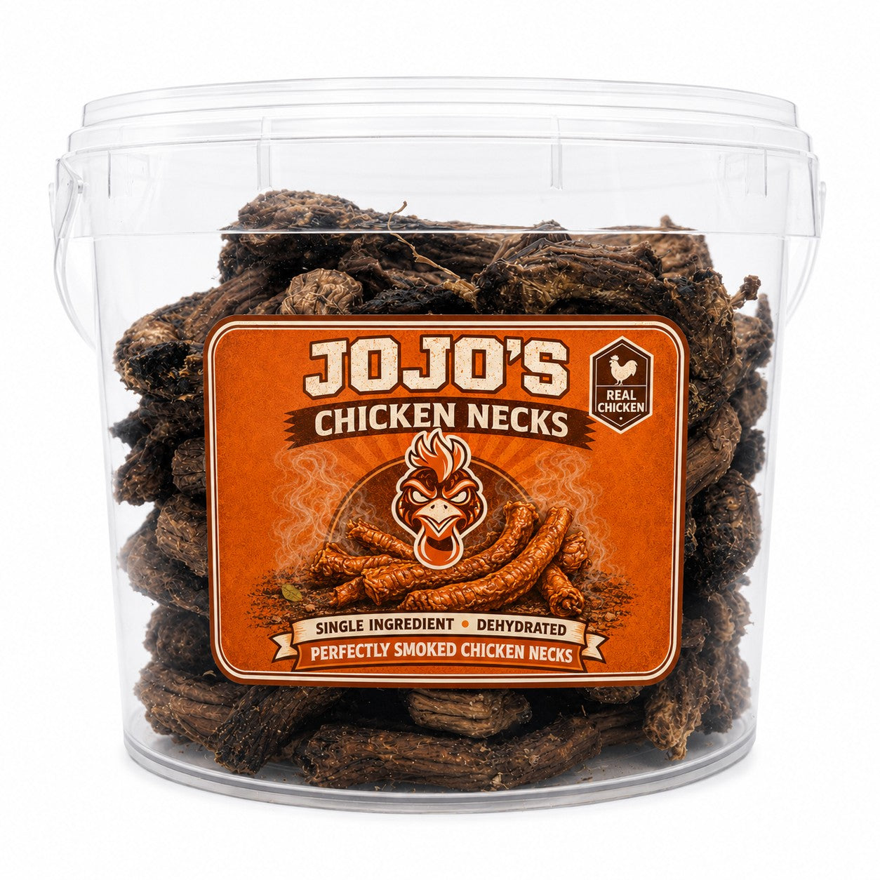 Chicken Necks Dog Treats | 40 oz | Natural Single Ingredient High-Protein Chews | 5L Value Bucket