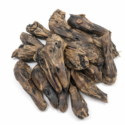 Duck Heads Dog Treats | 20 Pieces | Natural Single Ingredient High-Protein Chews | 5L Value Bucket