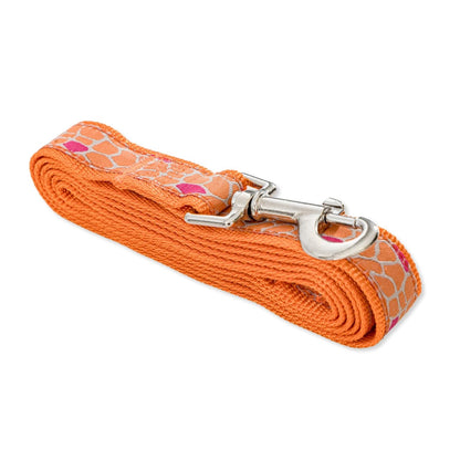 Stylish Nylon Dog Leash with Embroidered Giraffe Design (6ft)