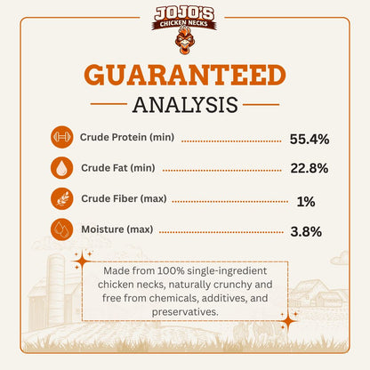 Natural chicken neck dog treats in 40 oz value bucket