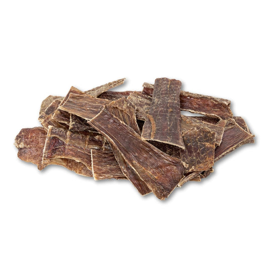 All-Natural Beef Gullet Flats/Strips Dog Treats 6" (25/case)