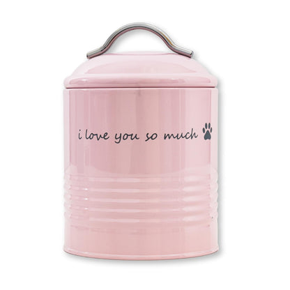 "I Love You So Much" Dog Treat Canister Gift Set – Airtight & Stylish Storage, Durable, Non-Toxic Material