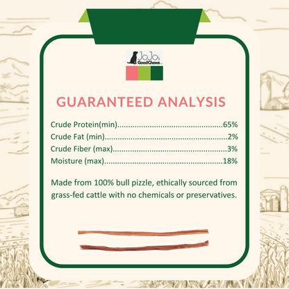 All-Natural Beef Bully Stick Dog Treats – Nutrient-Rich, and  High-Protein – 12-Inch Thin (25/Case)