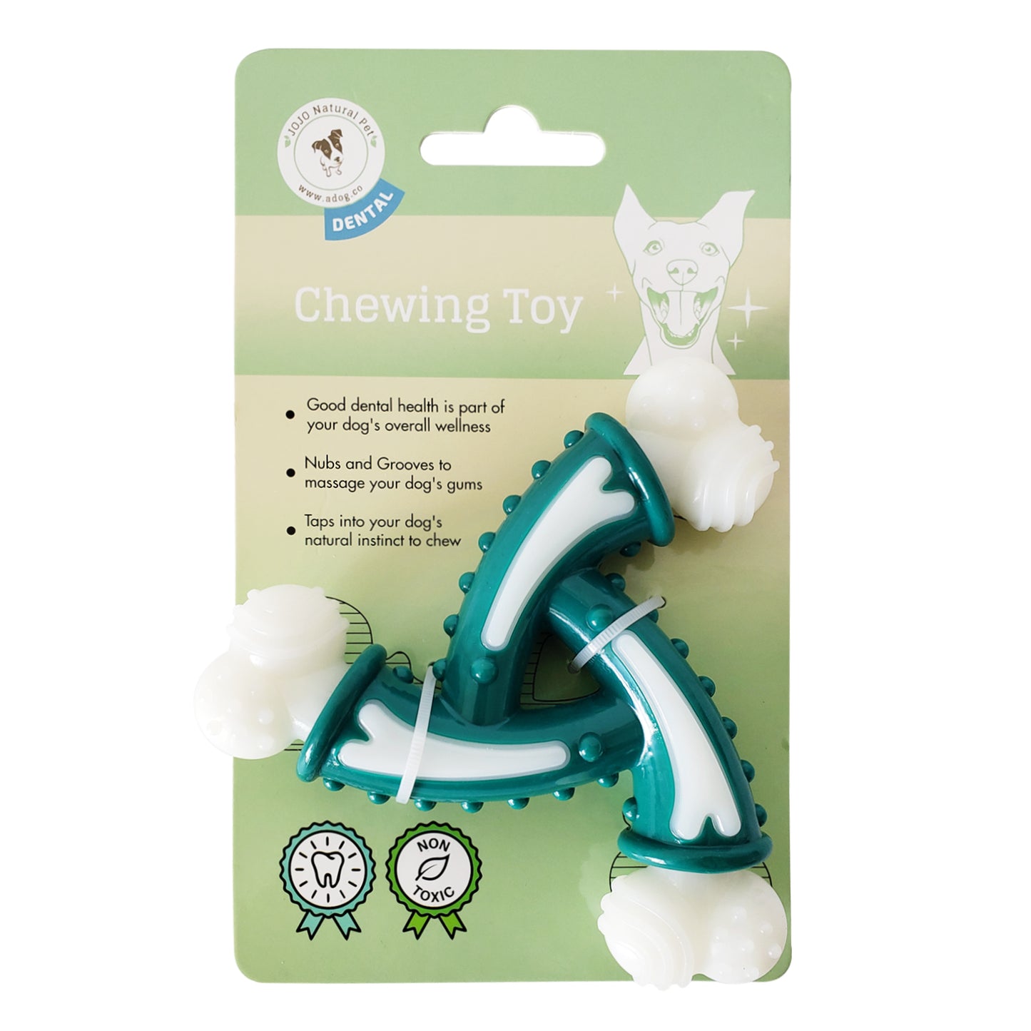 TPR Nylon Dental Bone Pinwheel - Chew Toy for Hard Chewers