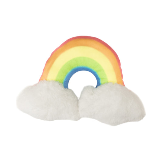 Enchanted Rainbow Squeaker Dog Chew Toy – Plush Dog Toy with Durable Texture for Engaging Play and Cuddles