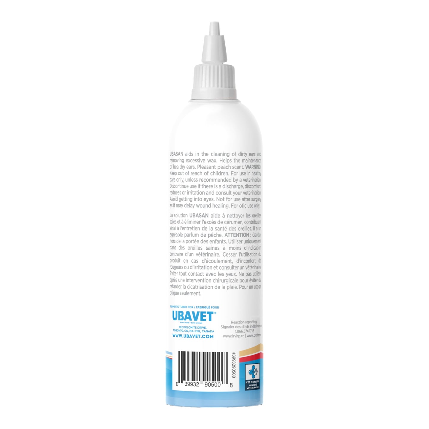 UBAVET Ubasan Ear Cleansing Solution for Dogs & Cats – (4 fl oz / 120ml)