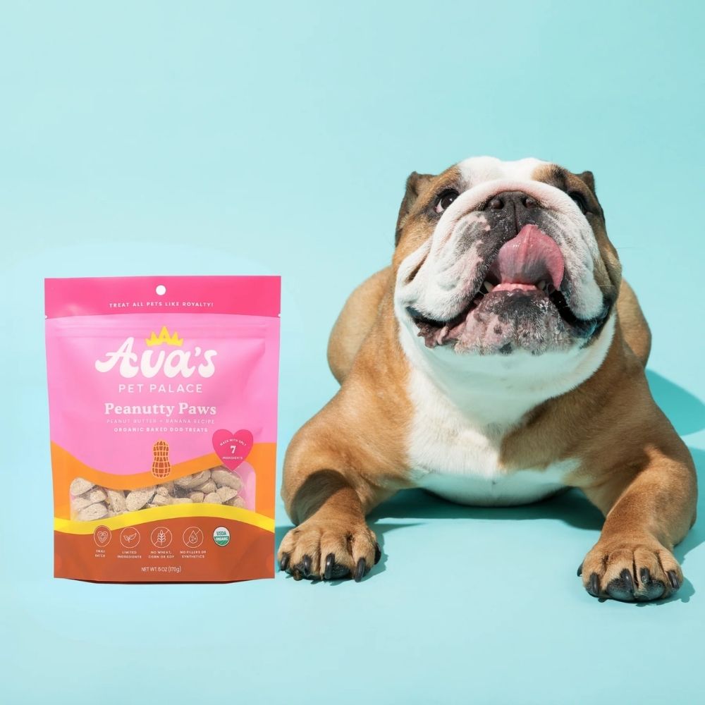 Ava’s Pet Palace organic baked peanut butter dog treats Peanutty Paws