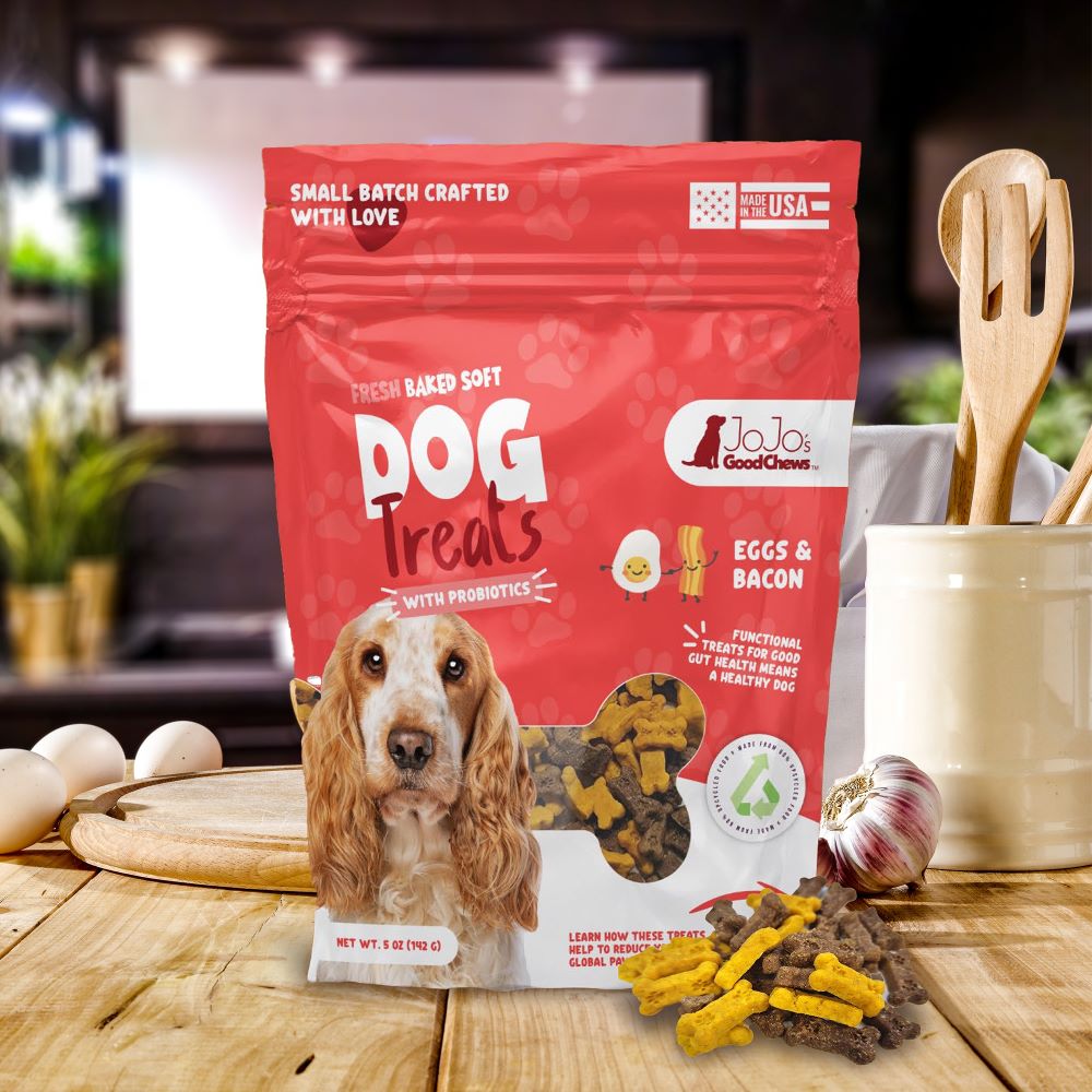 Eggs and bacon soft dog chew treats