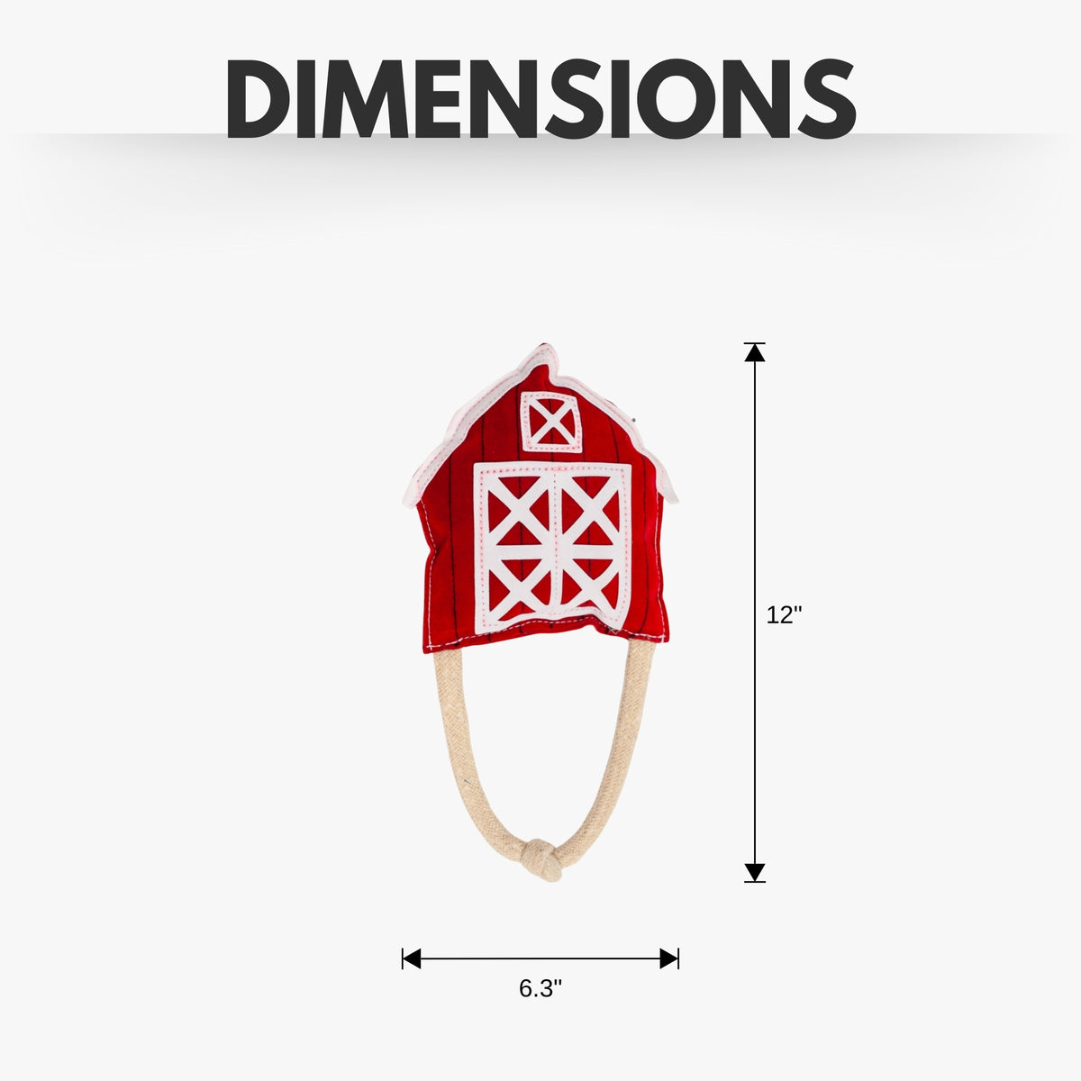 Country Living farm-themed dog toy set with barn, tractor and pickup truck