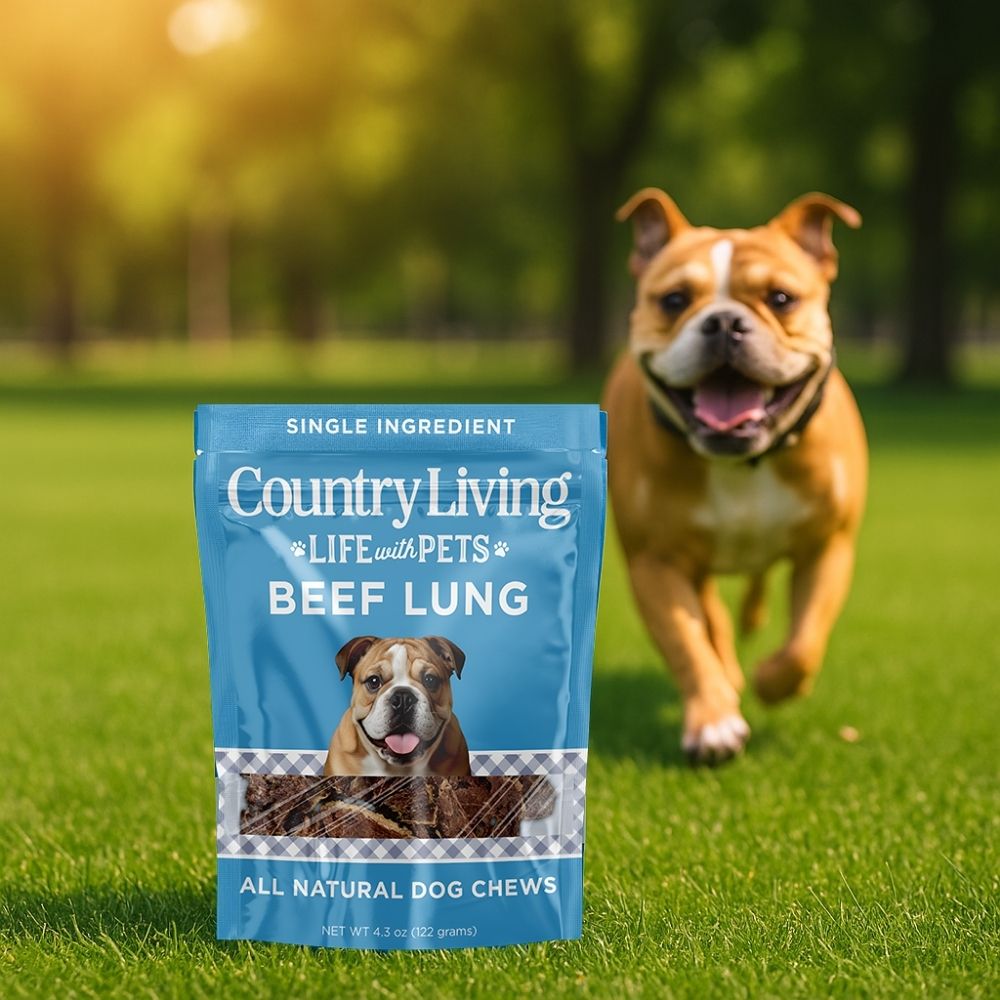 Single-ingredient high-protein beef lung slices