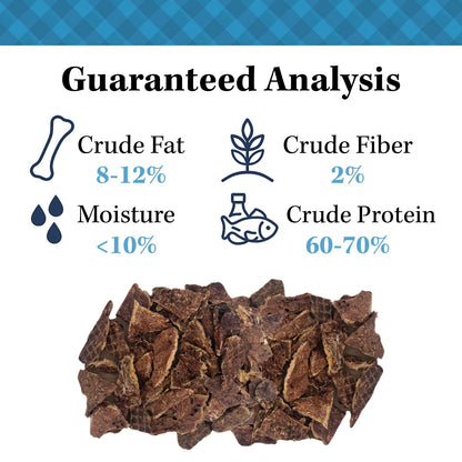 Single-ingredient high-protein beef lung slices