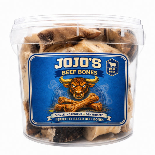 Natural beef saddle and knuckle bones for long-lasting dog chewing