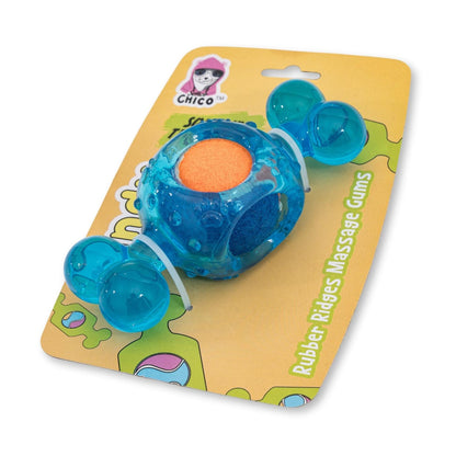 Blue candy inspired TPR squeaky tennis ball dog chew toy durable dog toy
