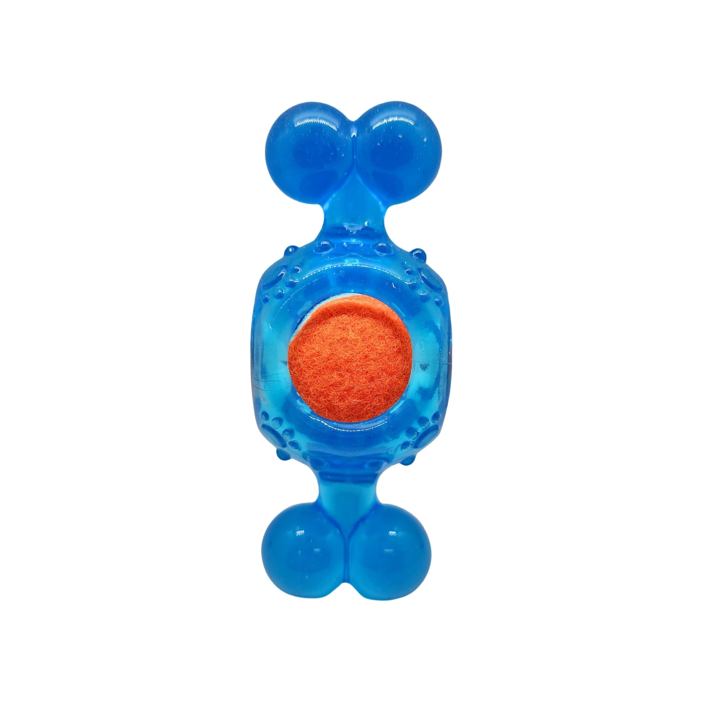 Blue candy inspired TPR squeaky tennis ball dog chew toy durable dog toy