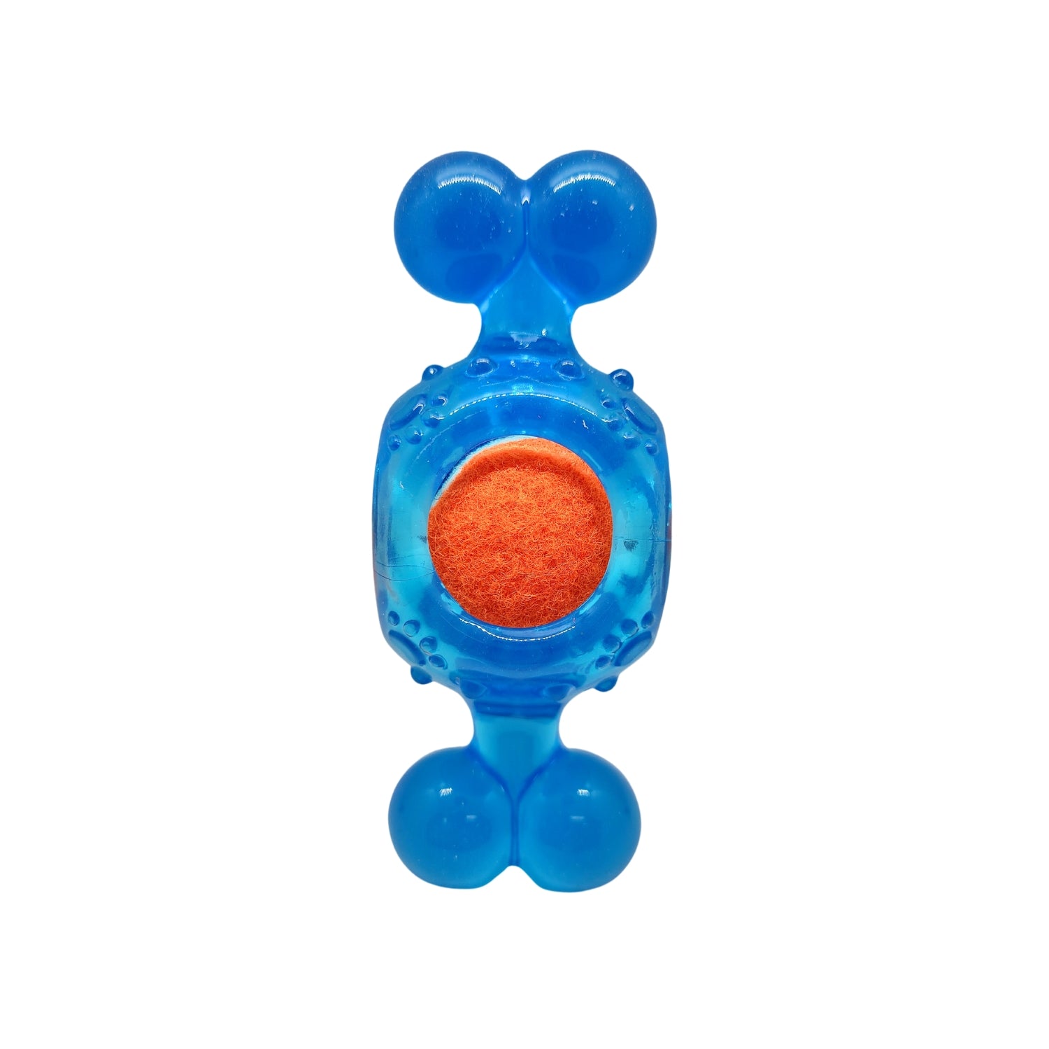 Blue candy inspired TPR squeaky tennis ball dog chew toy durable dog toy