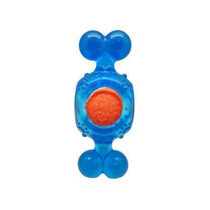 Blue candy inspired TPR squeaky tennis ball dog chew toy durable dog toy