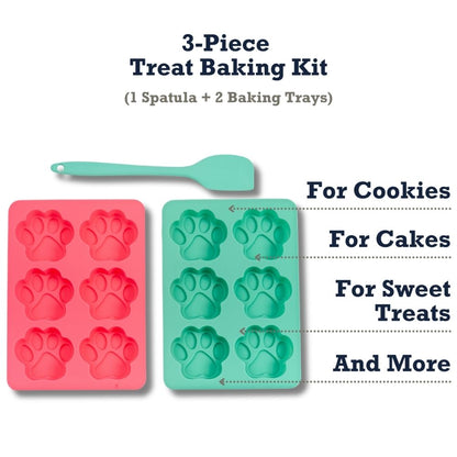 Country Living bone shaped silicone dog treat baking tray 10 cavity mold