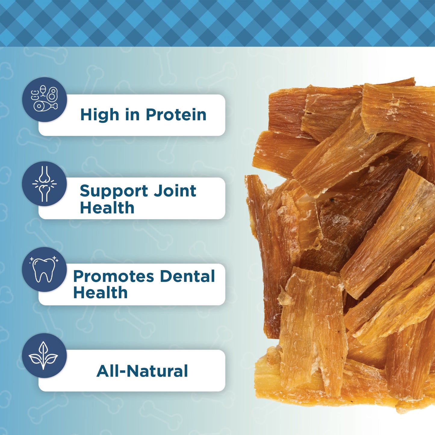 Country Living beef backstrap tendon dog chews, 5-count natural treats