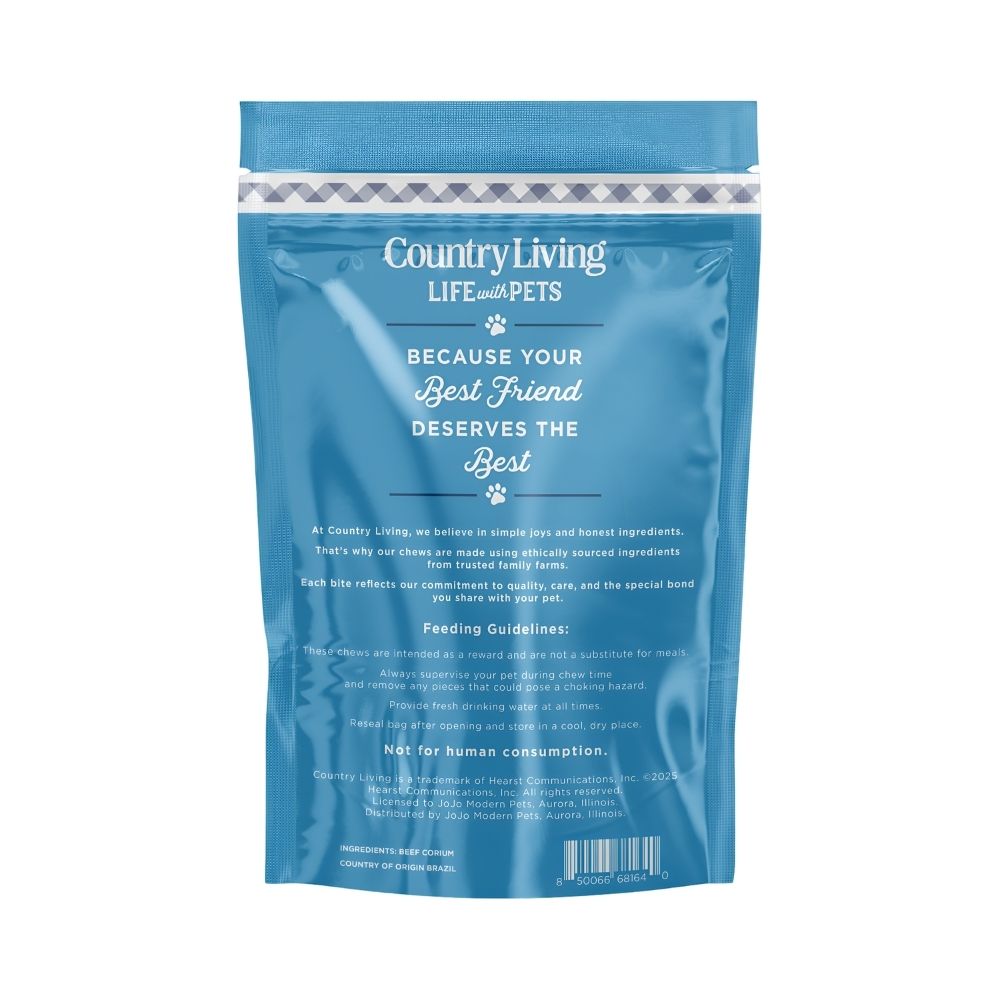 Country Living braided collagen sticks for dogs, 5-count natural chews