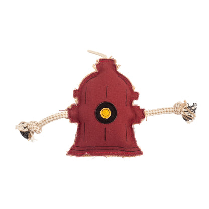 Country Living 3 piece dog toy set with pineapple fire hydrant and butterfly canvas toys