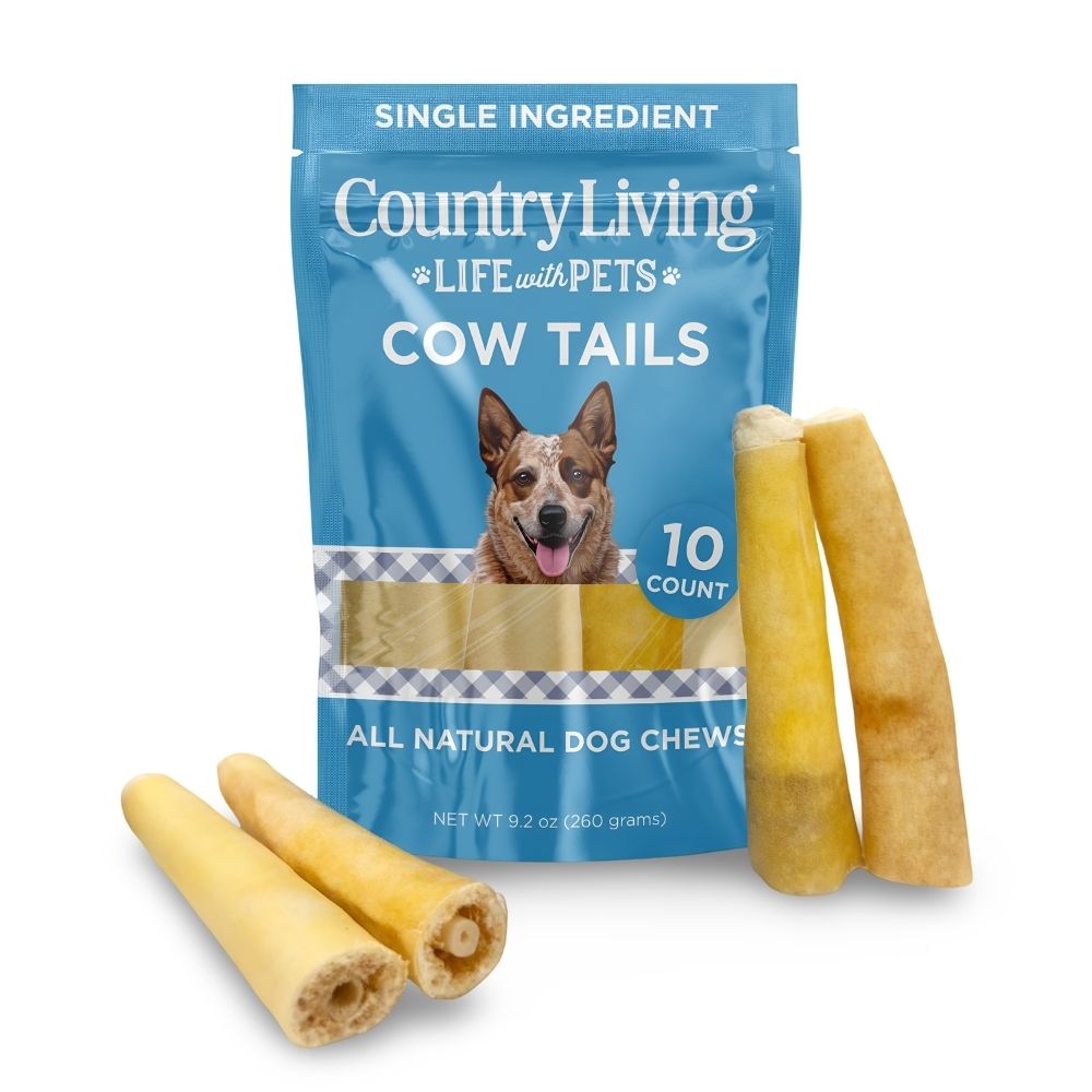 Country Living cow tail dog chews, 10-count natural single-ingredient treats