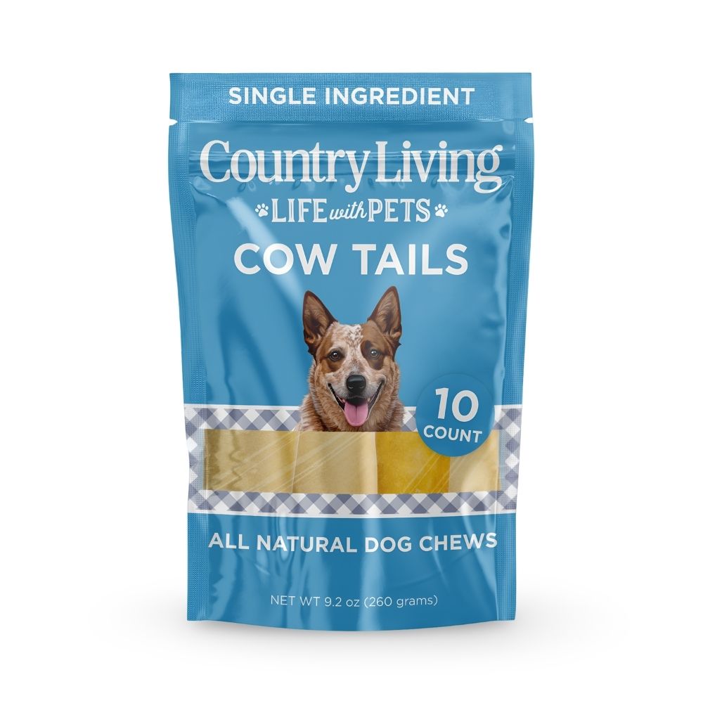 Country Living cow tail dog chews, 10-count natural single-ingredient treats