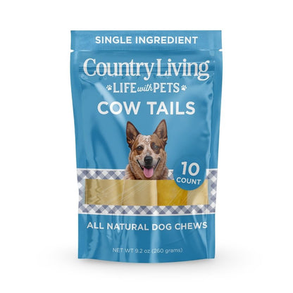Country Living cow tail dog chews, 10-count natural single-ingredient treats